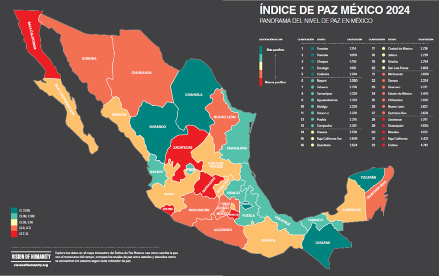 El índice de paz en México Marcatextos