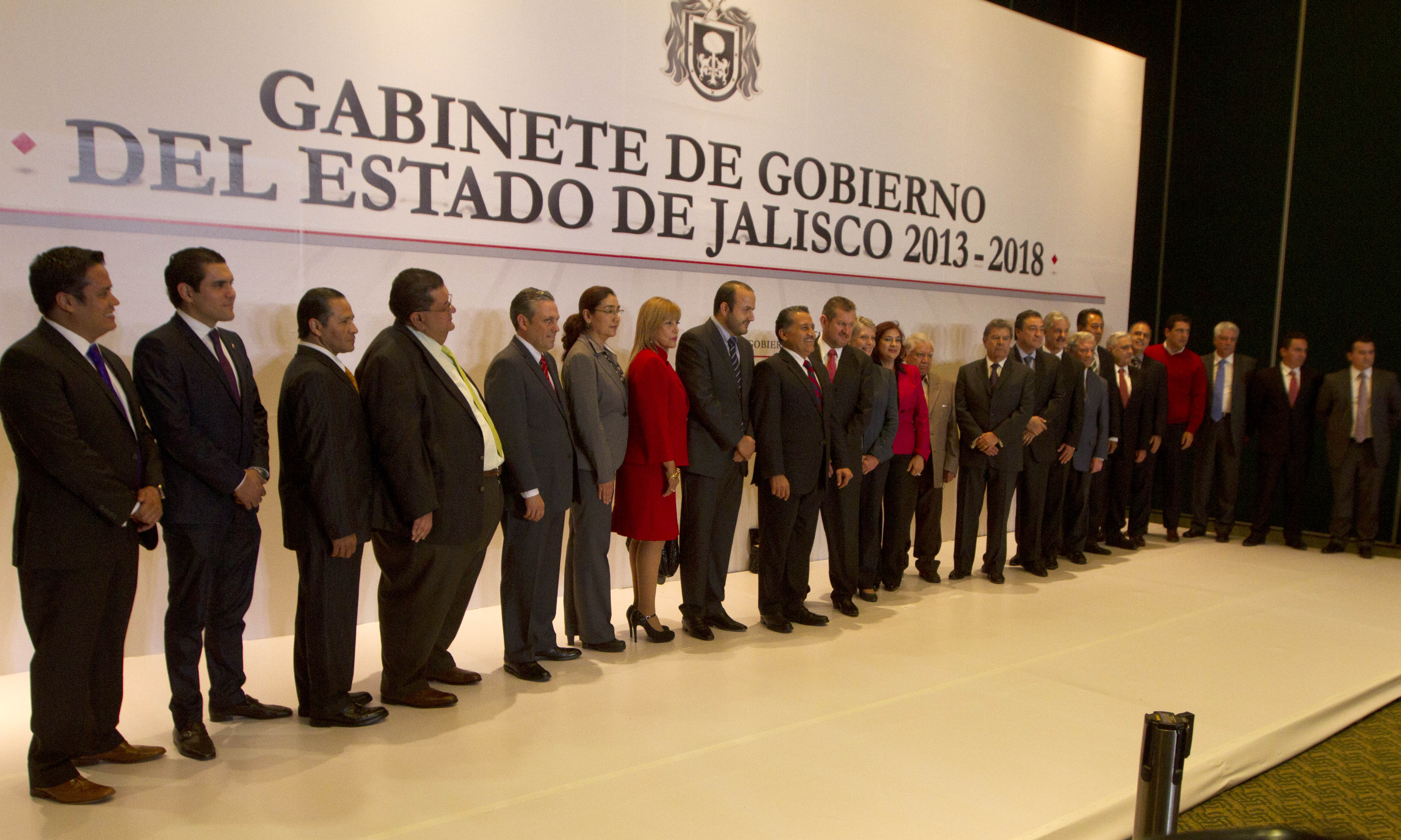 Integrantes del gabinete de gobierno del estado de Jalisco